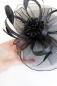Preview: Gothic Haarschmuck „Midnight Dahlia“ mit Schleiernetz & Federn